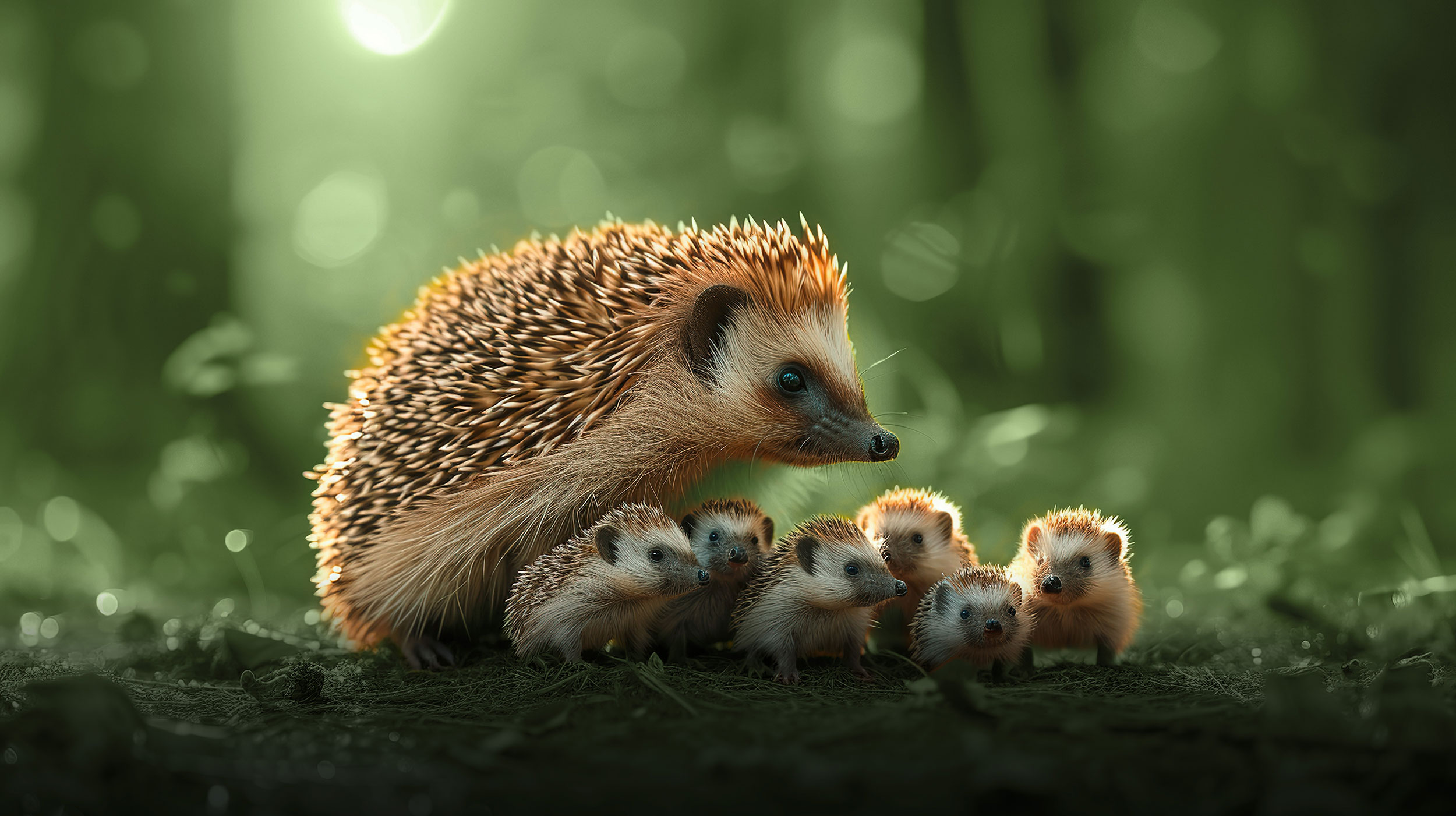 Aktiver Igelschutz mit SCHWEGLER Igelfamilie im Wald